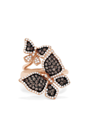 Effy Limited Edition Diamond Butterfly 2 Or 1 Finger Ring, 1.18 Tcw