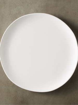 Crisp Matte White Dinner Plate