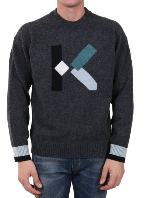 Kenzo K Intarsia Knit Sweater