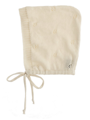 Tocoto Vintage Baby Knit Cap - Off-white