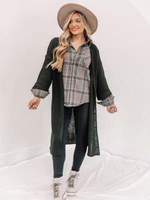 Black Ruby Oversized Cardigan