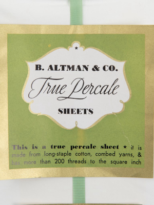 Vintage B. Altman Percale Sheets