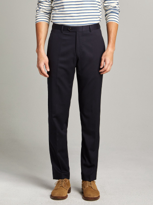 Sutton Stretch Tropical Wool Suit Trouser In Navy