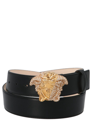 Versace Palazzo Dia Crystal Embellished Belt