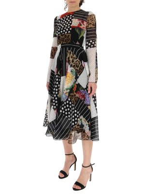 Dolce & Gabbana Patchwork Midi Dress