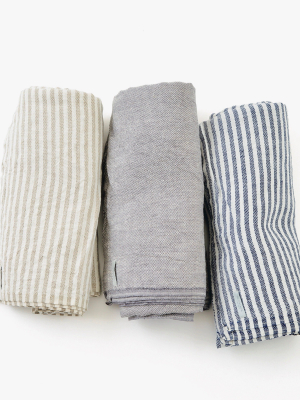 Chambray Linen Blankets