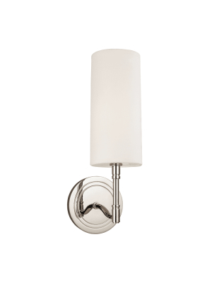 Dillon 1 Light Wall Sconce Polished Nickel