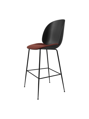 Beetle Bar Chair - Seat Upholstered - Black Matt Base