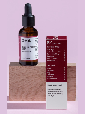 Q+a Hyaluronic Acid Facial Serum 30ml