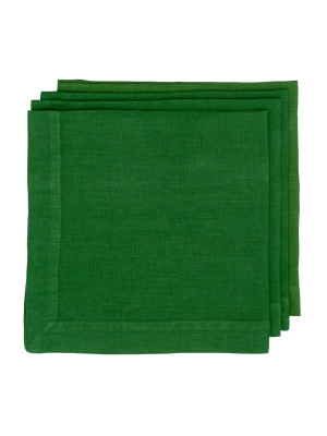 Hg Stem Hand-dyed Linen Napkin, 22"