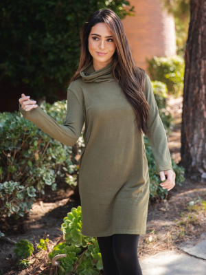 The Mika Dress - Olive