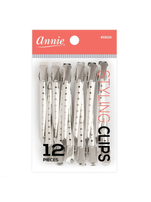 Annie Metal Styling Clips - 12ct