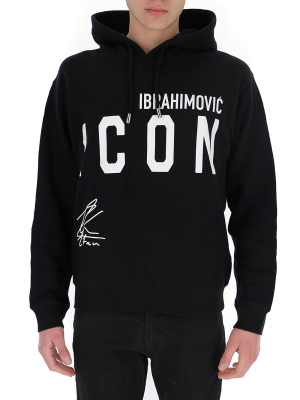 Dsquared2 X Ibrahimović Icon Print Hoodie