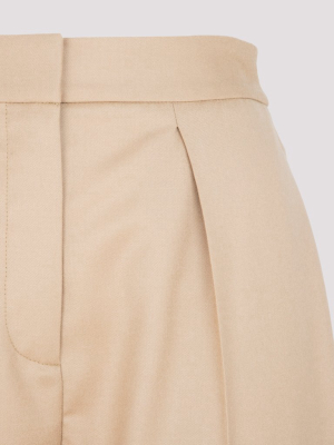 Stella Mccartney Nicole Pleat-detailed Tapered Pants