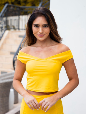 Dallas Swim Top - Yellow