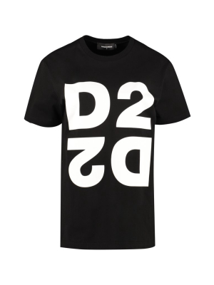 Dsquared2 Mirrored D2 Print T-shirt