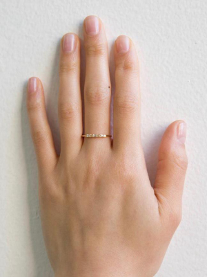 Baguette Dot Ring