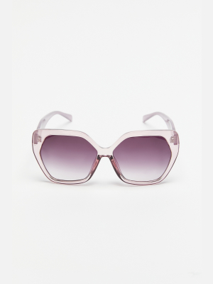 Laurel Translucent Square Sunglasses