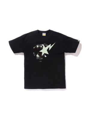 Bape City Camo Ape Face On Bapesta Tee