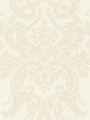 Alimos Champagne Damask Wallpaper From The Savor Collection By Brewster Home Fashions