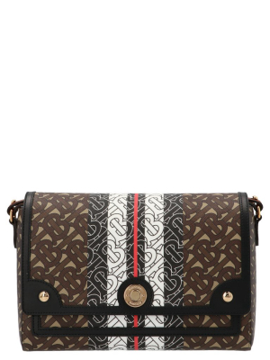 Burberry Note Monogram Stripe Crossbody Bag