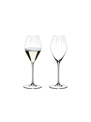 Riedel 6884/28 Performance Dishwasher Safe Large Crystal Tulip Champagne Wine Glass (2 Pack)