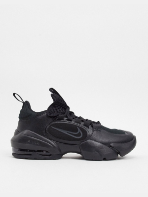 Nike Training Air Max Alpha Savage Trainers In Triple Black