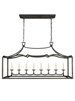 Fancy Darlana Large Linear Pendant In Various Colors