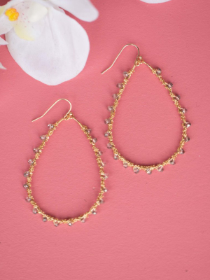 Beaded Teardrop Earrings