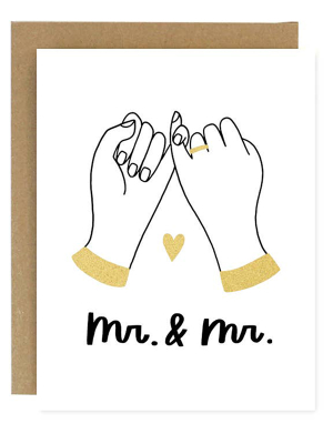 Pinky Promise Card: Mr & Mr