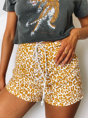 Schools Out Shorts Leopard