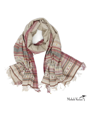 Hand Woven Textile Scarf Or Throw 08