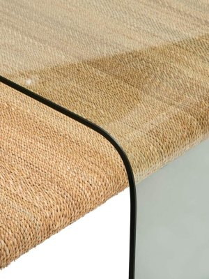 Amani Rope And Glass Coffee Table