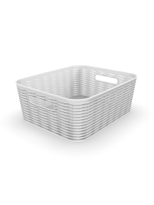 11l Medium Wave Design Rectangle Basket - Room Essentials™