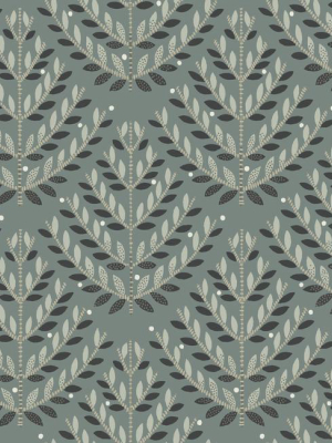 Norrland Wallpaper In Grey And Blue From The Norlander Collection By York Wallcoverings