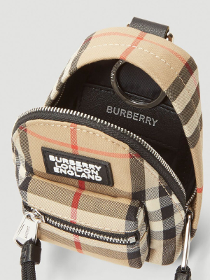 Burberry Vintage Check Backpack Charm