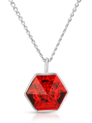 Siam Hexagon Pendant (14 Mm)