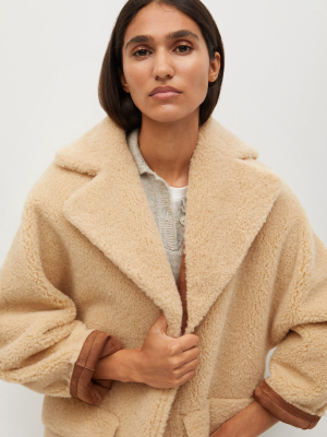 Reversible Faux Shearling-lined Coat