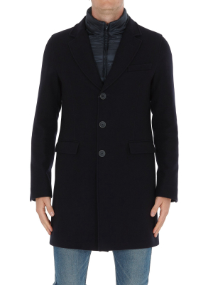 Herno Layered Single Breasted Coat