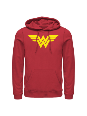 Men's Justice League Classic Logo Pull Over Hoodie