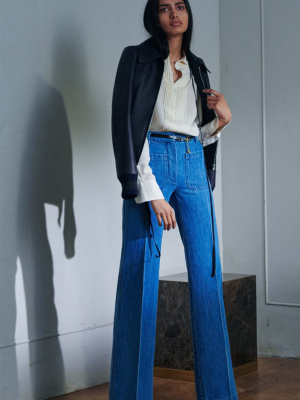 Rigid High-rise Flared Jeans