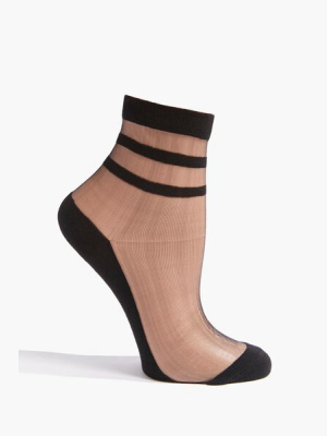 Sheer Mesh Crew Socks