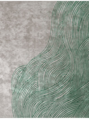 Continua Laguna Hand Tufted Rug In Green Design By Second Studio