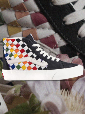 Vans Vault Sk8-hi Vlt Lx "pride" - Woven Leather Rainbow