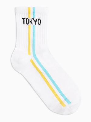 Tokyo Stripe Tube Socks