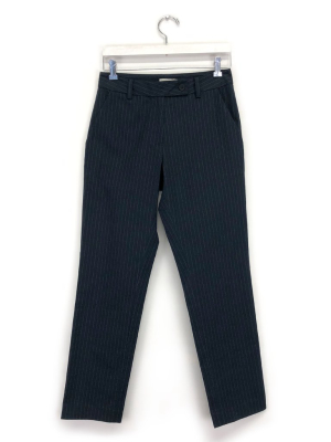 Classic Trouser In Navy Pinstripe