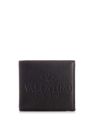 Valentino Logo Embossed Bifold Wallet