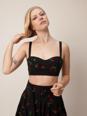 Karen Bra Top - Black Rose