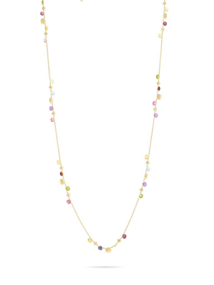 Marco Bicego® Paradise Collection 18k Yellow Gold And Mixed Gemstone Long Necklace