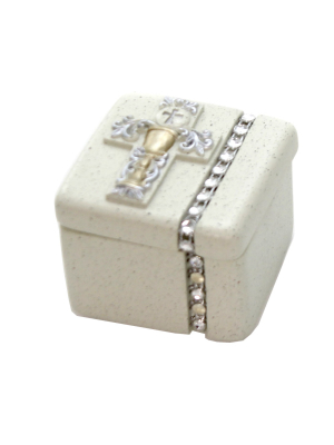 Religious 1.5" Communion Box Cross Chalise - Decorative Boxes